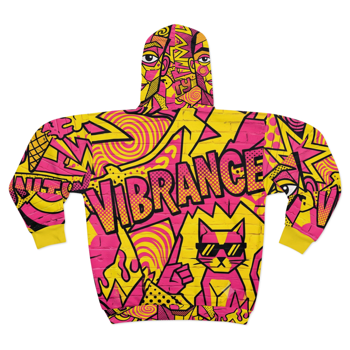 Vibrance Pop Art Zip Hoodie