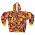 Vibrance Pop Art Zip Hoodie