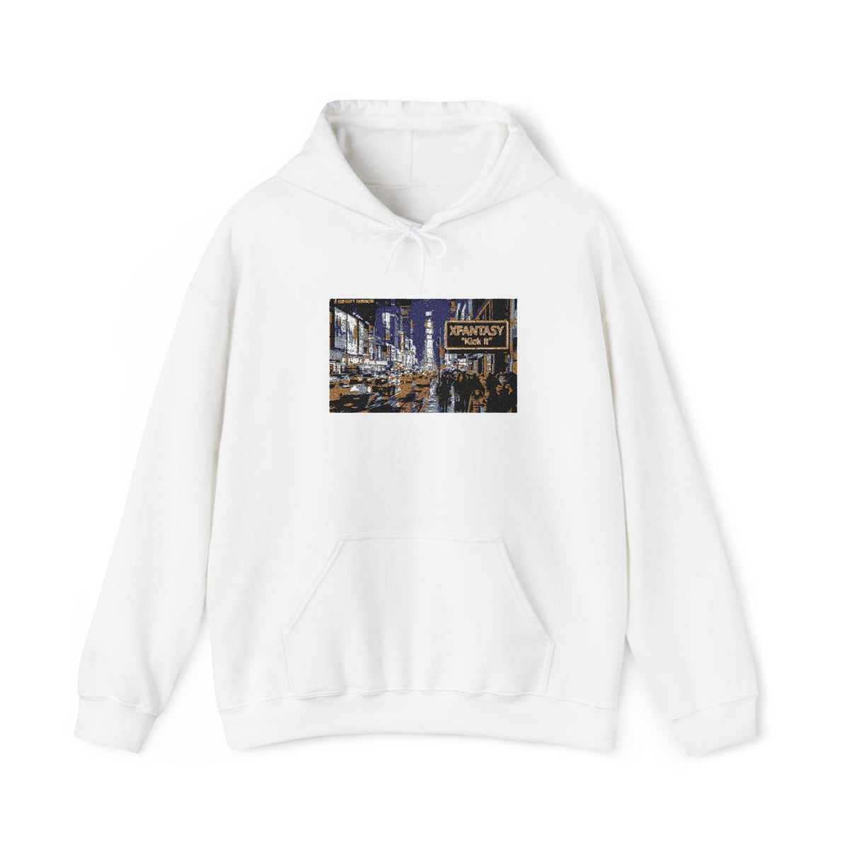 City Nights Hoodie - Sparkling Urban Skyline Hoodie