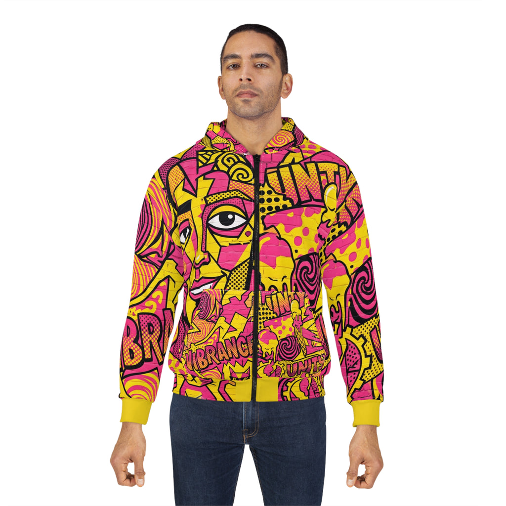 Vibrance Pop Art Zip Hoodie